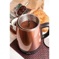 Euro Cuisine 8-Cup Copper Electric Percolator -Air Fryers shop copper euro cuisine percolators per08 1f 1000