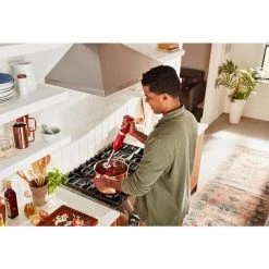 KitchenAid Cordless Variable Speed Empire Red Hand Blender -Air Fryers shop empire red kitchenaid immersion blenders khbbv53er fa 1000