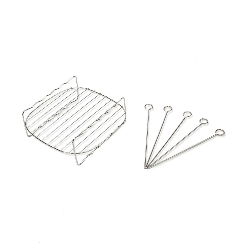 Cosori Dual Blaze Smart 6.8 qt. Gray Air Fryer with Bonus Skewer Rack Set, Multi-Purpose Rack, Heat Mat 11 Cosori Dual Blaze Smart 6.8 qt. Gray Air Fryer with Bonus Skewer Rack Set, Multi-Purpose Rack, Heat Mat - Image 9