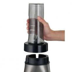 Hamilton Beach Wave Crusher 40 oz. 4-Speed Gray Blender with Blend-in Travel Jar -Air Fryers shop gray hamilton beach countertop blenders 58161 44 1000