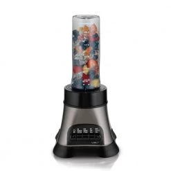 Hamilton Beach Wave Crusher 40 oz. 4-Speed Gray Blender with Blend-in Travel Jar -Air Fryers shop gray hamilton beach countertop blenders 58161 4f 1000