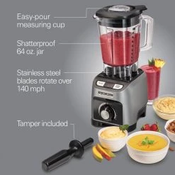 Hamilton Beach Professional Blender with Programs -Air Fryers shop gray hamilton beach countertop blenders 58850 44 1000