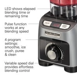 Hamilton Beach Professional Blender with Programs -Air Fryers shop gray hamilton beach countertop blenders 58850 c3 1000