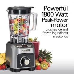 Hamilton Beach Professional Blender with Programs -Air Fryers shop gray hamilton beach countertop blenders 58850 fa 1000