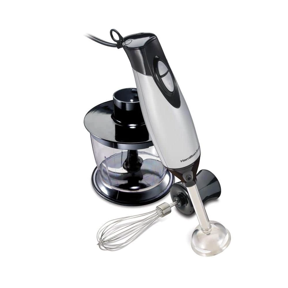Hamilton Beach 2-Speed Grey Hand Blender with 3 Cup Chopping Bowl 3 Hamilton Beach 2-Speed Grey Hand Blender with 3 Cup Chopping Bowl
