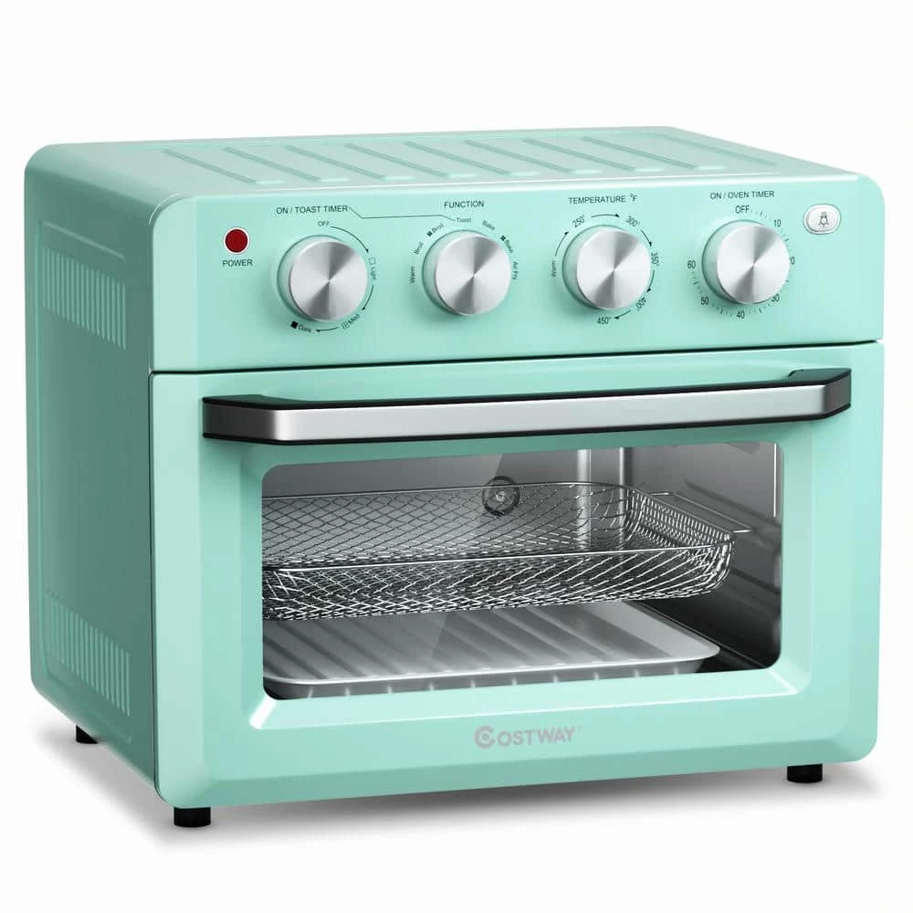 Costway 19 qt. Mint green Air Fryer Toaster Oven 10 Costway 19 qt. Mint green Air Fryer Toaster Oven - Image 8