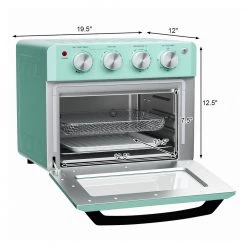 Costway 19 qt. Mint green Air Fryer Toaster Oven 12 Costway 19 qt. Mint green Air Fryer Toaster Oven -Air Fryers shop green costway air fryers ep24685us gn c3 1000