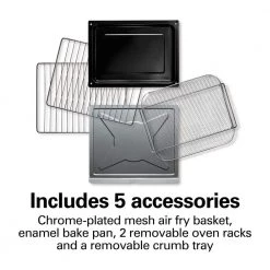 Hamilton Beach 0.5 qt. Grey Air Fryer with Digital Oven -Air Fryers shop grey hamilton beach air fryers 31390 76 1000