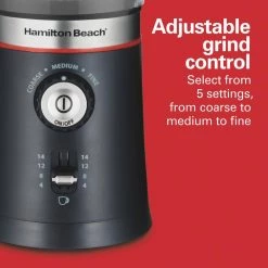 Hamilton Beach Custom Grind 5 oz. Grey Blade Coffee Grinder -Air Fryers shop grey hamilton beach coffee grinders 80396rc 1f 1000