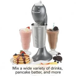 Hamilton Beach 28 oz. 2-Speed Stainless Steel Pro All-Metal Drink Mixer 17 Hamilton Beach 28 oz. 2-Speed Stainless Steel Pro All-Metal Drink Mixer -Air Fryers shop grey hamilton beach countertop blenders 65120 fa 1000