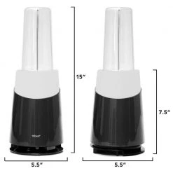 Tribest Mason Jar Ready Personal 24 oz. 1-Speed Grey Blender Family Pack -Air Fryers shop grey tribest countertop blenders pb 420 gy 1f 1000