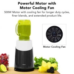 Tribest Mason Jar Ready Personal 24 oz. 1-Speed Grey Blender Family Pack -Air Fryers shop grey tribest countertop blenders pb 420 gy 4f 1000
