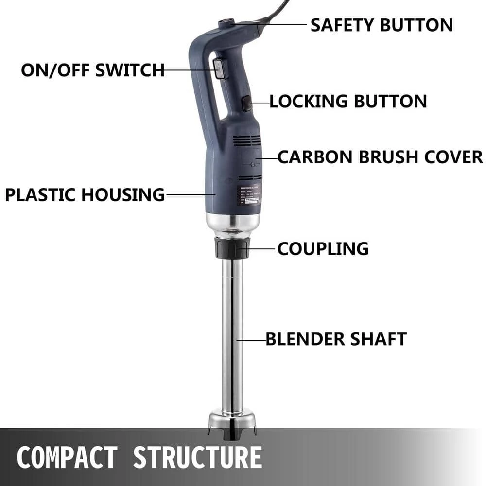 VEVOR Constant Speed Hand Immersion Blender Commercial 15.7 in. Commercial Emersion Blender Hand Mixer for Kitchen Mixing 4 VEVOR Constant Speed Hand Immersion Blender Commercial 15.7 in. Commercial Emersion Blender Hand Mixer for Kitchen Mixing - Image 2