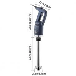 VEVOR Commercial Immersion Blender 500 Watt Hand Held Mixer with 15.7 in. Removable Shaft Constant Speed 16000RPM -Air Fryers shop grey vevor immersion blenders scjbqds500w40cm01v1 76 1000