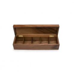 Ironwood Townhouse 5-Compartment Wood Tea Box