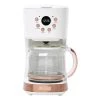 HADEN 12-Cup Ivory and Copper Retro Style Drip Coffee Maker with Strength Control and Timer 1 HADEN 12-Cup Ivory and Copper Retro Style Drip Coffee Maker with Strength Control and Timer -Air Fryers shop ivory and copper haden drip coffee makers 75092 64 1000