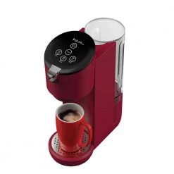 INSTANT 40 oz. Solo Single Cup Maroon Drip Coffee Maker with Water Tank Capacity