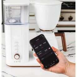Cafe 10 Cup Matte White Specialty Drip Coffee Maker with Insulated Thermal Carafe, and WiFi connected 16 Cafe 10 Cup Matte White Specialty Drip Coffee Maker with Insulated Thermal Carafe, and WiFi connected -Air Fryers shop matte white cafe drip coffee makers c7cdaas4pw3 1d 1000