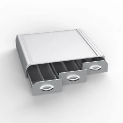 Mind Reader 36 Capacity K-Cup, Dolce Gusto, CBTL, Verismo, Single Serve Coffee Pod Holder Drawer, Silver 12 Mind Reader 36 Capacity K-Cup, Dolce Gusto, CBTL, Verismo, Single Serve Coffee Pod Holder Drawer, Silver -Air Fryers shop mind reader coffee accessories tray6 sil 1f 1000