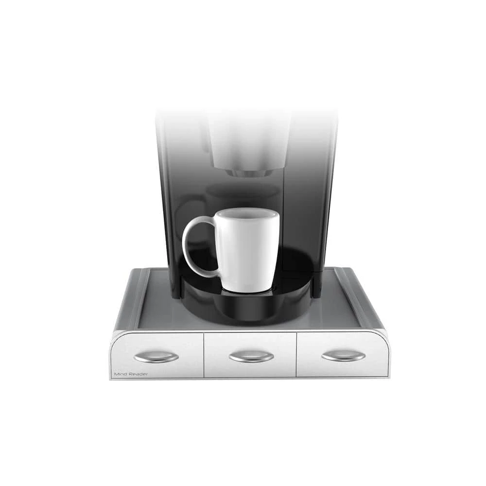 Mind Reader 36 Capacity K-Cup, Dolce Gusto, CBTL, Verismo, Single Serve Coffee Pod Holder Drawer, Silver 7 Mind Reader 36 Capacity K-Cup, Dolce Gusto, CBTL, Verismo, Single Serve Coffee Pod Holder Drawer, Silver - Image 5