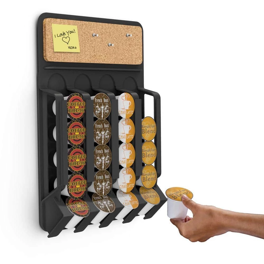 Mind Reader Mounty 20-Capacity Wall Mounted Black K-Cup Dispenser 7 Mind Reader Mounty 20-Capacity Wall Mounted Black K-Cup Dispenser - Image 5