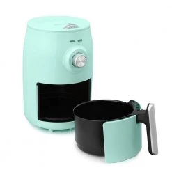 HOLSTEIN HOUSEWARES 2.1 qt. Electric Air Fryer with Rapid Air Technology with Recipe Book Mint -Air Fryers shop mint holstein housewares air fryers hh 09202003i 1f 1000