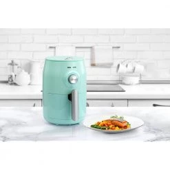 HOLSTEIN HOUSEWARES 2.1 qt. Electric Air Fryer with Rapid Air Technology with Recipe Book Mint -Air Fryers shop mint holstein housewares air fryers hh 09202003i 44 1000