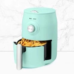 HOLSTEIN HOUSEWARES 2.1 qt. Electric Air Fryer with Rapid Air Technology with Recipe Book Mint -Air Fryers shop mint holstein housewares air fryers hh 09202003i fa 1000