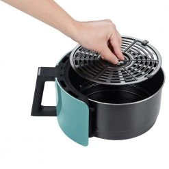 GoWISE USA 5 qt. Mint/Silver Electric Air Fryer with Digital Touchscreen and Recipe Book -Air Fryers shop mint silver gowise usa air fryers gw22964 76 1000