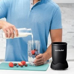 NutriBullet 32 oz. Single Speed Matte Black Blender with Extractor Blade 17 NutriBullet 32 oz. Single Speed Matte Black Blender with Extractor Blade -Air Fryers shop monochrome black nutribullet countertop blenders nb9 1301ak fa 1000