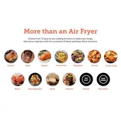 Cosori Premium 5.8 qt. Navy Blue Air Fryer with Bonus Skewer Rack Set -Air Fryers shop navy blue cosori air fryers kaapafcsnus0070y 1d 1000