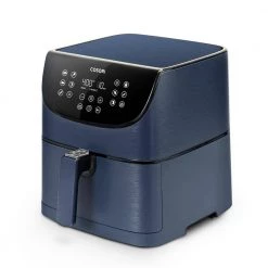 Cosori Premium 5.8 qt. Navy Blue Air Fryer with Bonus Skewer Rack Set