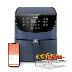 Cosori Smart 5.8 qt. Navy Blue Air Fryer with Bonus Skewer Set 25 Cosori Smart 5.8 qt. Navy Blue Air Fryer with Bonus Skewer Set -Air Fryers shop navy blue cosori air fryers kaapafcssus0073y fa 1000 1