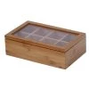 Oceanstar 8-Compartment Bamboo Tea Box with Hinged Lid 2 Oceanstar 8-Compartment Bamboo Tea Box with Hinged Lid -Air Fryers shop oceanstar coffee accessories tb1323 64 1000