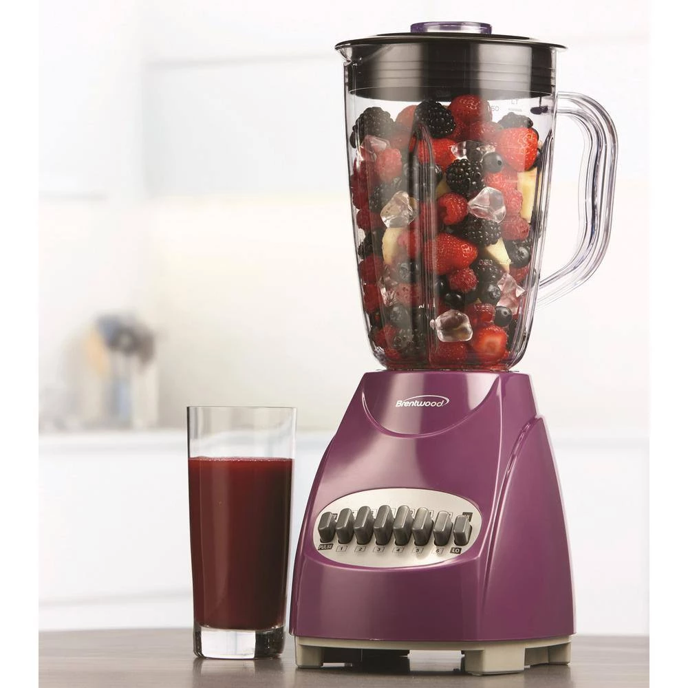 Brentwood 12-Speed Purple Blender with Plastic Jar 11 Brentwood 12-Speed Purple Blender with Plastic Jar - Image 9