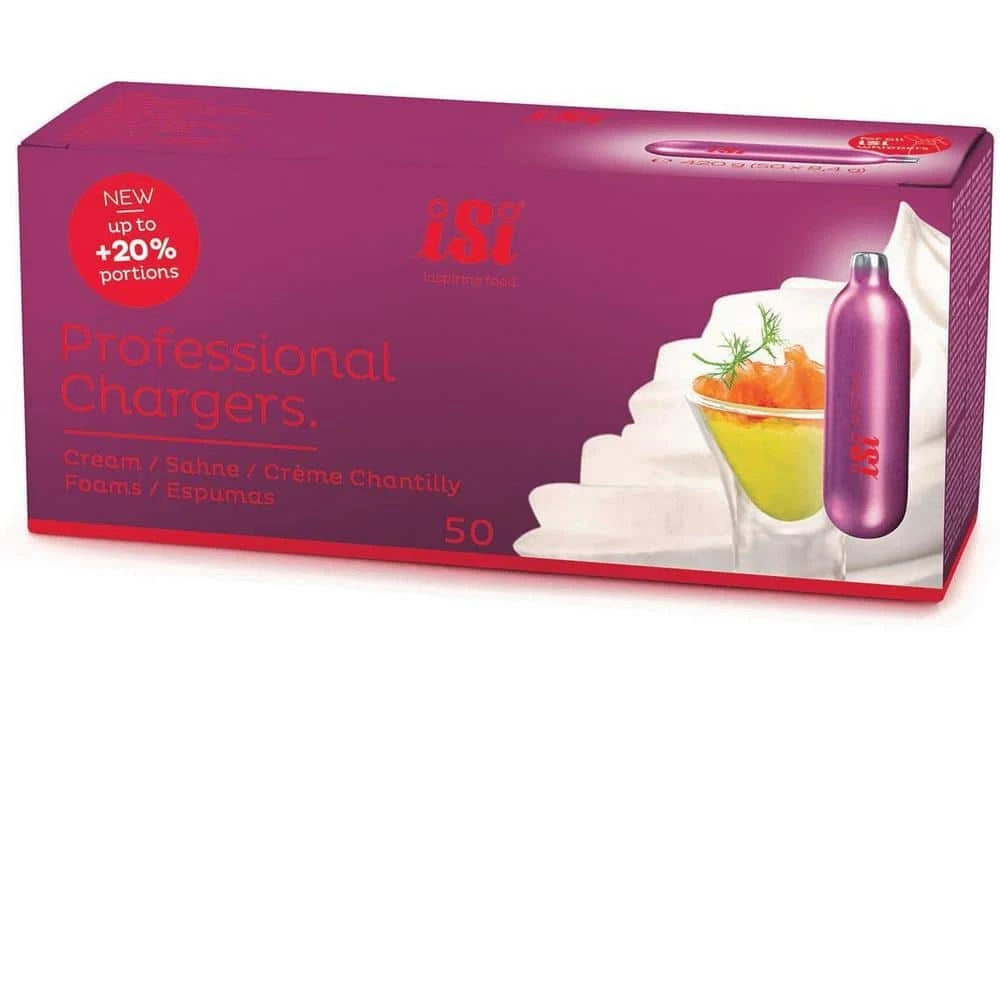 ISI NITRO N2O Nitrous Oxide Professional Chargers (Pack of 50) 4 ISI NITRO N2O Nitrous Oxide Professional Chargers (Pack of 50) - Image 2