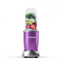 NutriBullet Pro 32 oz. Single Speed Purple Blender with 24 oz. Cup and Lids -Air Fryers shop purple nutribullet countertop blenders nb9 0901pur c3 1000