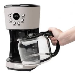 HADEN Dorset/Cotswold 12-Cup Putty Retro Style Coffee Maker Programmable with Strength Control and Timer -Air Fryers shop putty haden drip coffee makers 75028 4f 1000