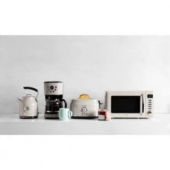 HADEN Dorset/Cotswold 12-Cup Putty Retro Style Coffee Maker Programmable with Strength Control and Timer -Air Fryers shop putty haden drip coffee makers 75028 fa 1000