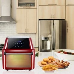 Winado 16.9 Qt. Red Electric Air Fryer with 8-Accessories -Air Fryers shop red air fryers 364660655520 76 1000