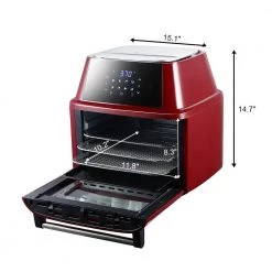 Winado 16.9 Qt. Red Electric Air Fryer with 8-Accessories -Air Fryers shop red air fryers 364660655520 fa 1000