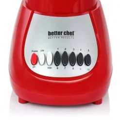 Better Chef 50 oz. 10-Speed Red 350-Watt Blender with Plastic Jar -Air Fryers shop red better chef countertop blenders 985115665m 1f 1000
