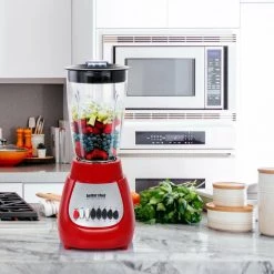 Better Chef 50 oz. 10-Speed Red 350-Watt Blender with Plastic Jar -Air Fryers shop red better chef countertop blenders 985115665m 76 1000