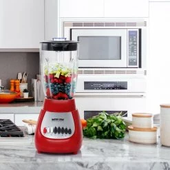 Better Chef 42 oz. 10-Speed Red 350-Watt Blender with Glass Jar -Air Fryers shop red better chef countertop blenders 985115669m 76 1000