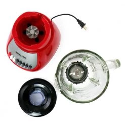 Better Chef 42 oz. 10-Speed Red 350-Watt Blender with Glass Jar -Air Fryers shop red better chef countertop blenders 985115669m fa 1000