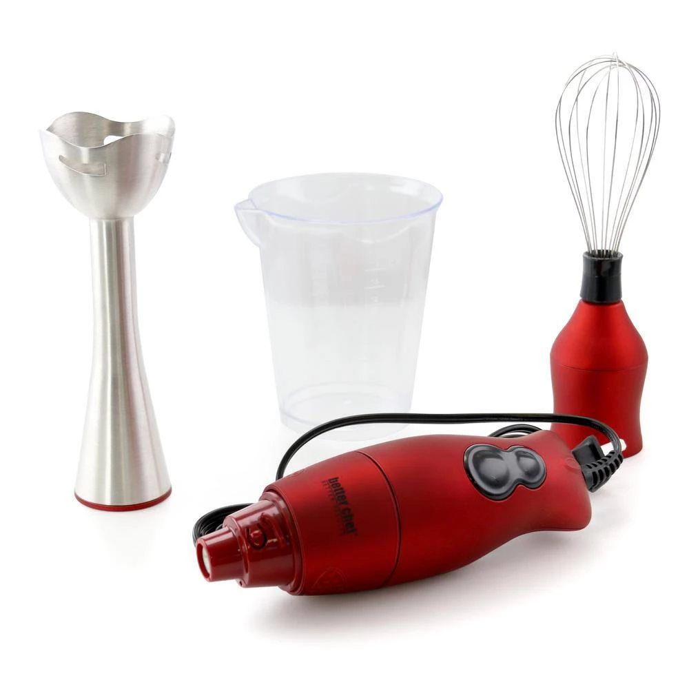 Better Chef DualPro 2-Speed Red Handheld Immersion Blender with Comfort Handle 6 Better Chef DualPro 2-Speed Red Handheld Immersion Blender with Comfort Handle - Image 4