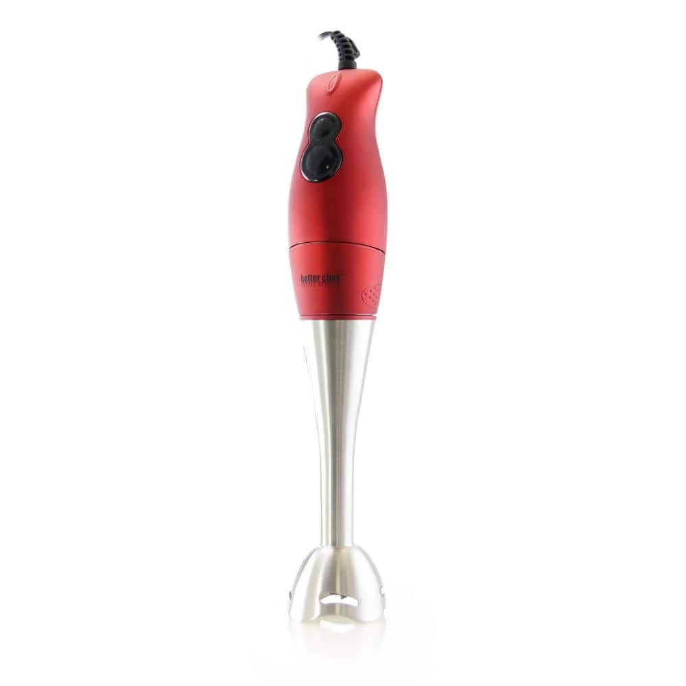 Better Chef DualPro 2-Speed Red Handheld Immersion Blender with Comfort Handle 3 Better Chef DualPro 2-Speed Red Handheld Immersion Blender with Comfort Handle