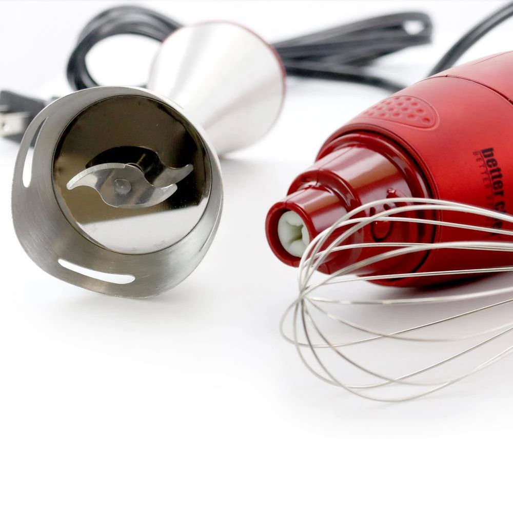 Better Chef DualPro 2-Speed Red Handheld Immersion Blender with Comfort Handle 4 Better Chef DualPro 2-Speed Red Handheld Immersion Blender with Comfort Handle - Image 2