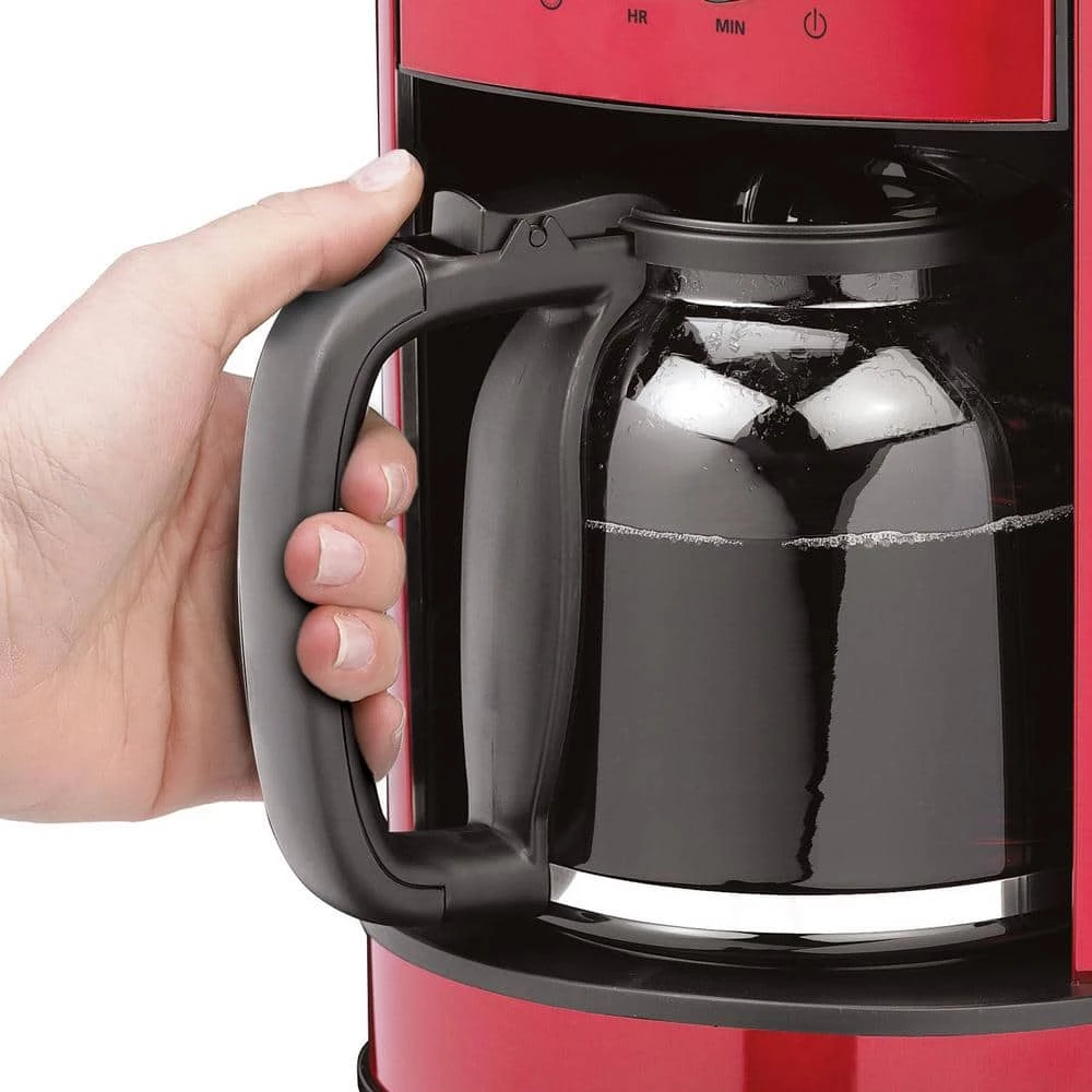 Betty Crocker 12-Cup Red Coffee Maker 5 Betty Crocker 12-Cup Red Coffee Maker - Image 3
