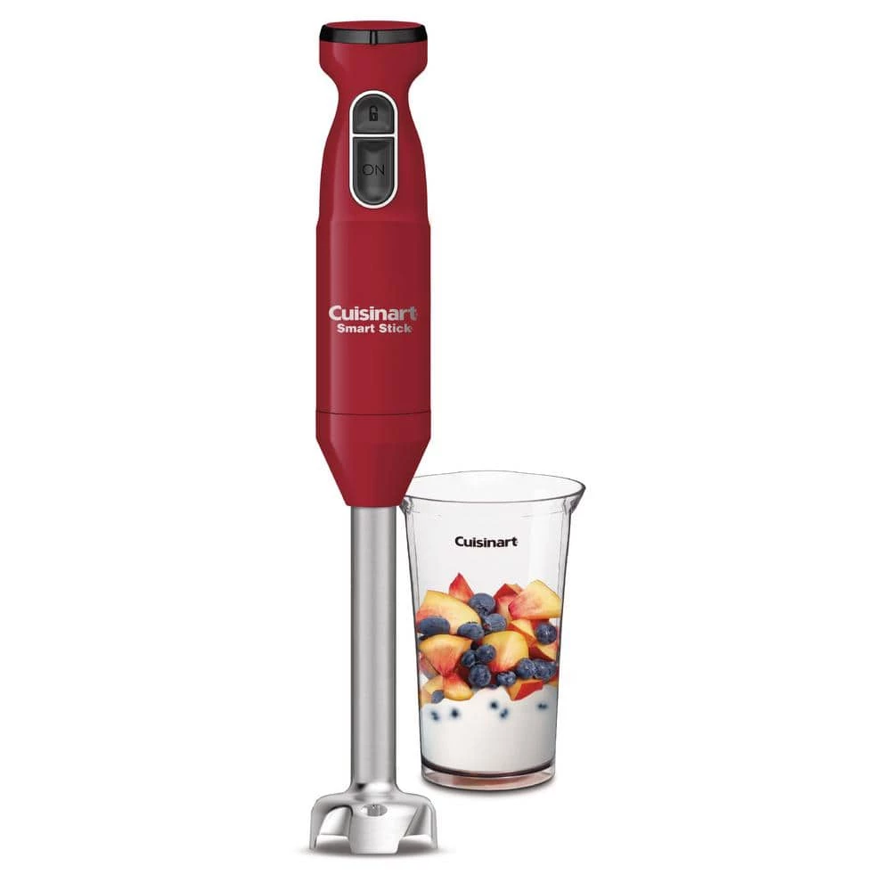 Cuisinart Smart Stick 2-Speed Red Immersion Blender with 3-Cup Mixing Bowl and 300W Motor 5 Cuisinart Smart Stick 2-Speed Red Immersion Blender with 3-Cup Mixing Bowl and 300W Motor - Image 3